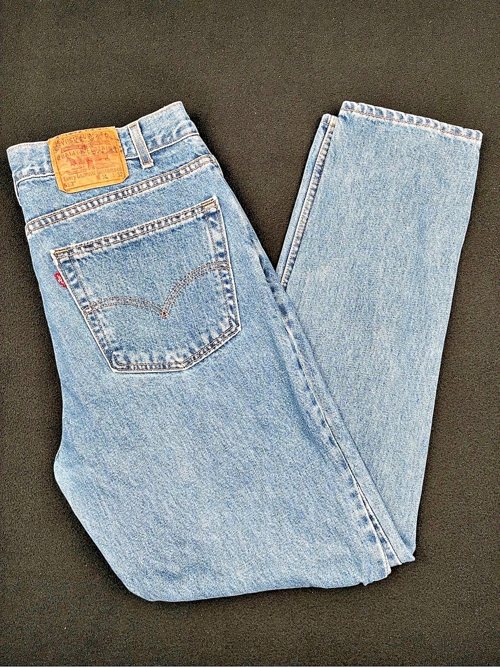 VTG Levi's 512 Slim Fit Mens 36x32 Light Wash Made In USA Denim